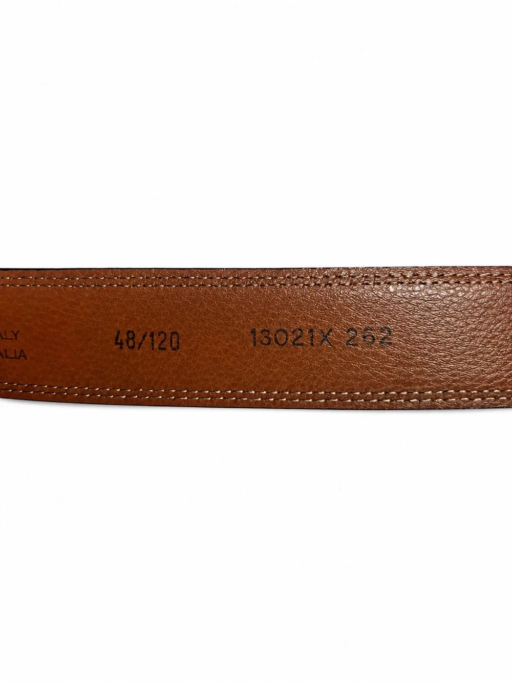 Joseph Abboud Brown Genuine Leather Belt 48/120 Italy